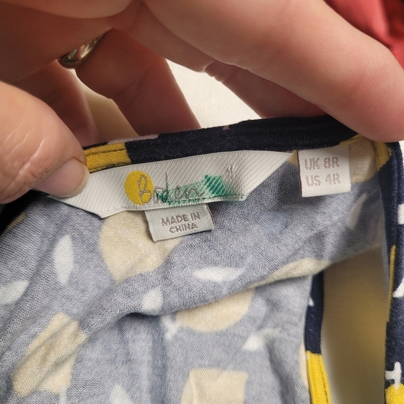 Boden Lemon Print Knit Dress - Picture 3 of 6